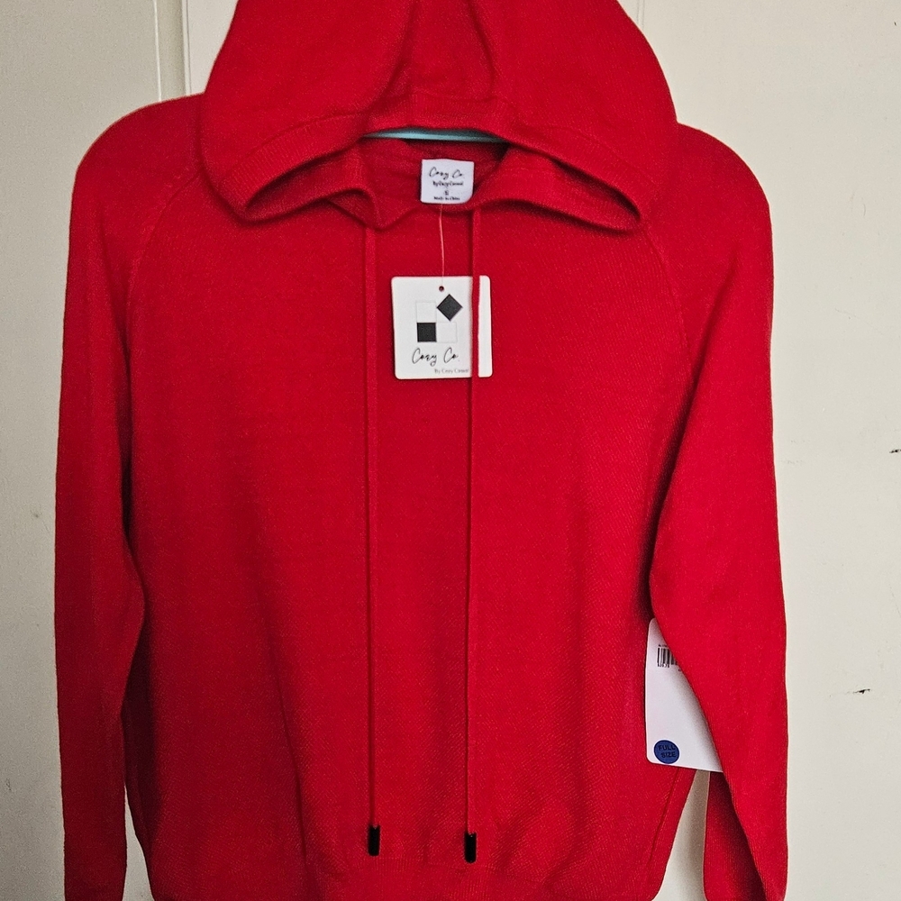 Cozy Casual Vibrant Red Pullover